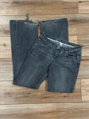 MUDD Vintage 2000s Y2k Grunge Faded Gray Low-rise Flare Jeans | Size 26